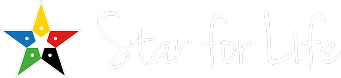 Multicolored star logo with 'Star for Life' in a handwritten style font.